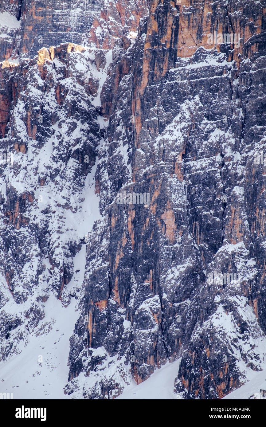 Mountain range in Lastoni di Formin, Dolomites, Italy Stockfoto