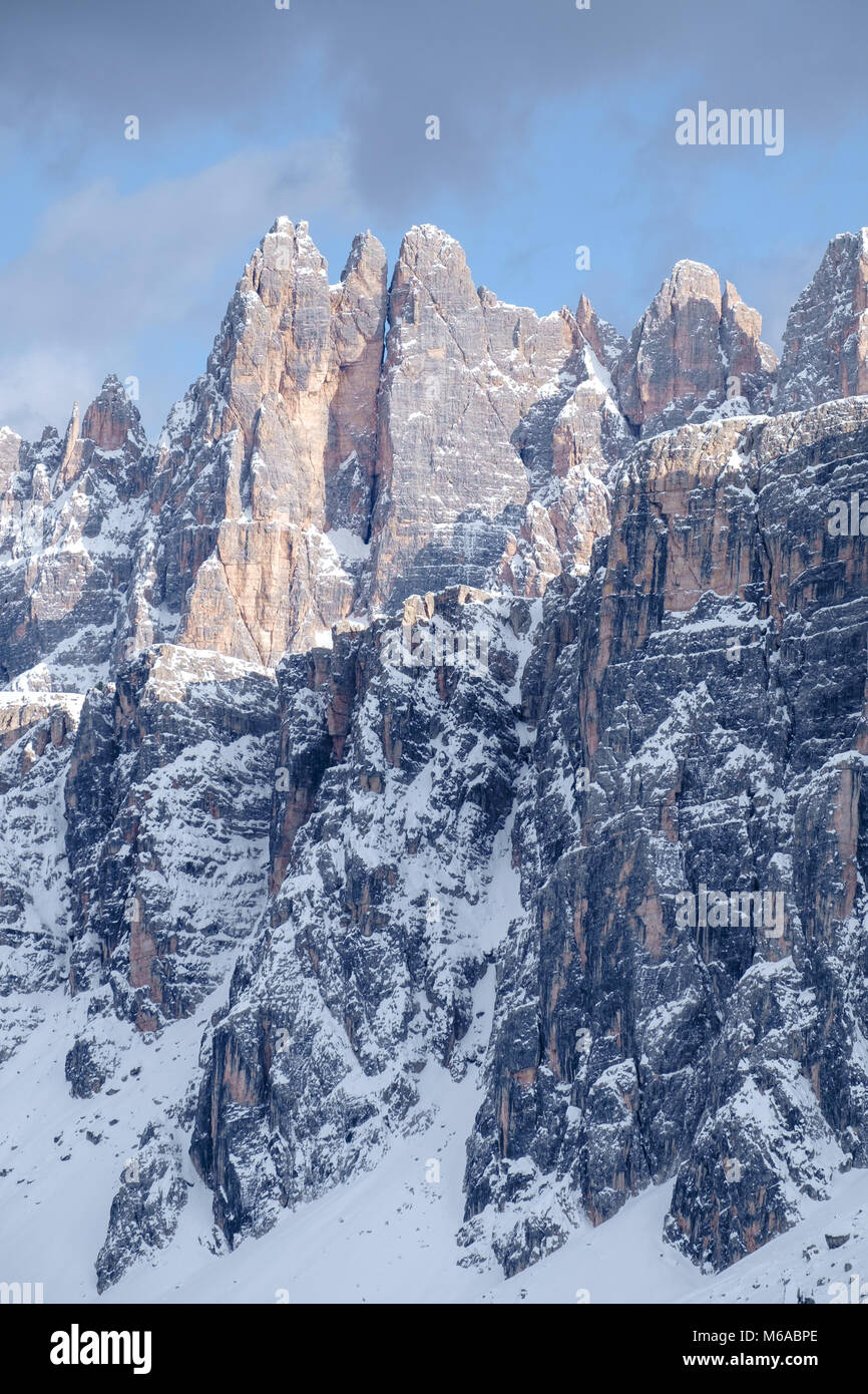 Gebirge in Lastoni di Formin, Dolomiten, Italien Stockfoto