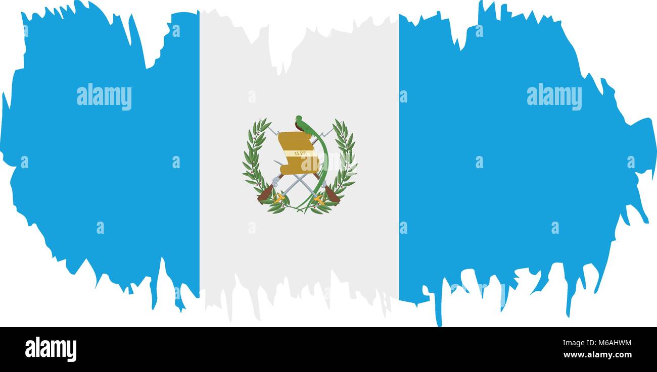 Guatemala Flagge, Vektor, Abbildung Stock Vektor