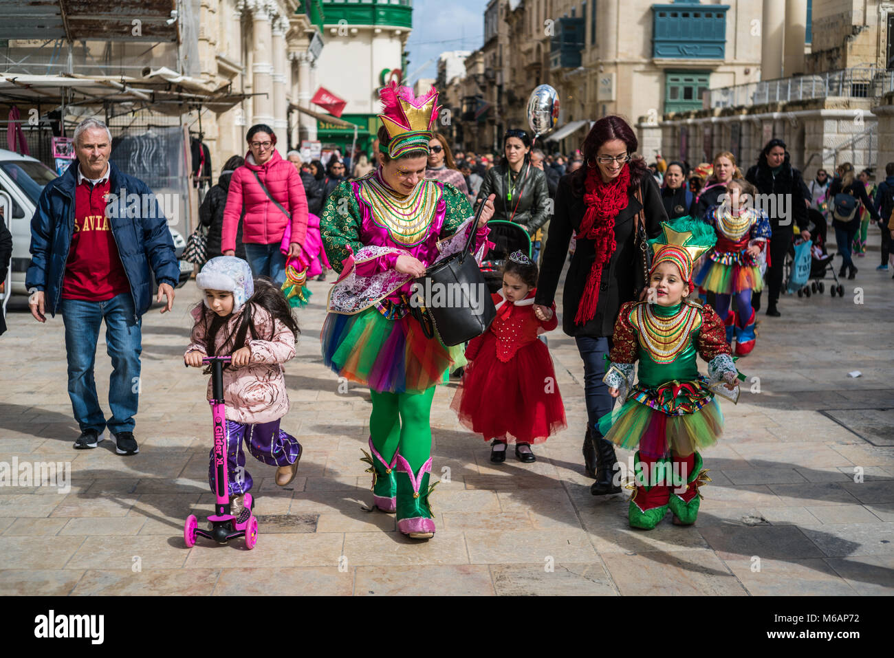 Karneval, Valletta, Malta, Europa. Stockfoto