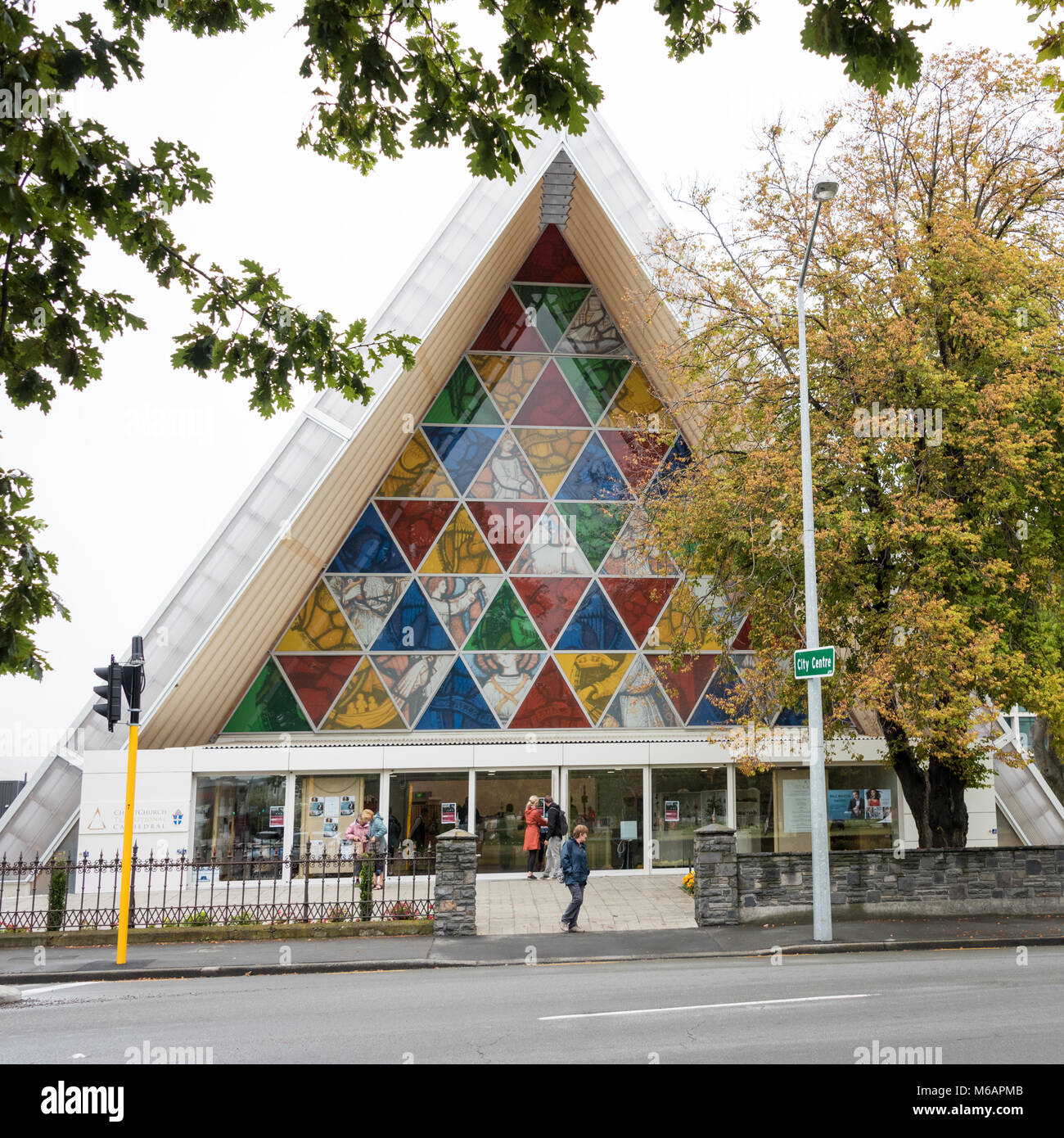 Exterieur, Karton Kathedrale, Christchurch, Südinsel, Neuseeland Stockfoto