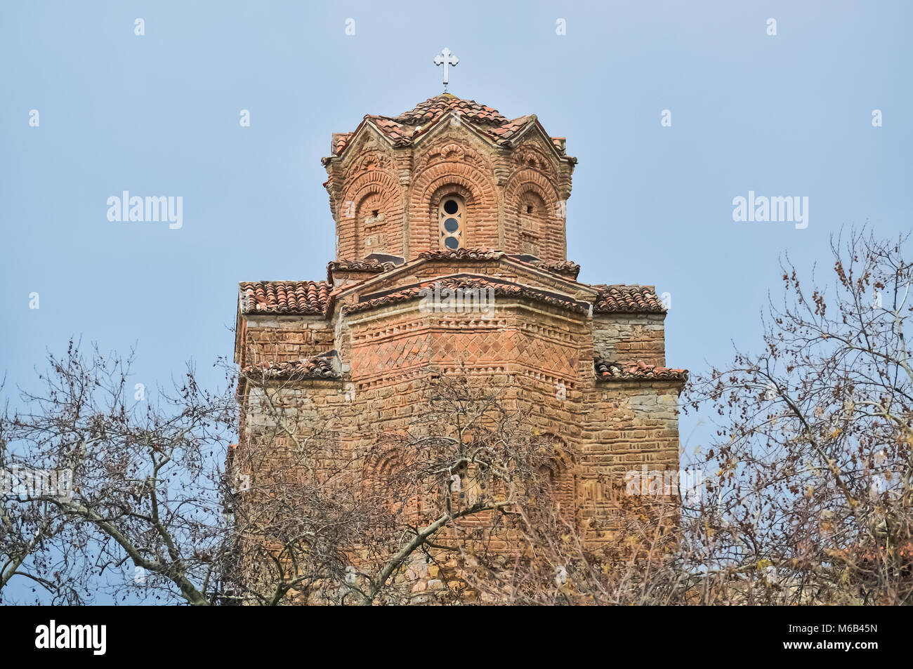 Alte Orthodoxe Kirche Saint Jovan Kaneo in Ohrid Stockfoto