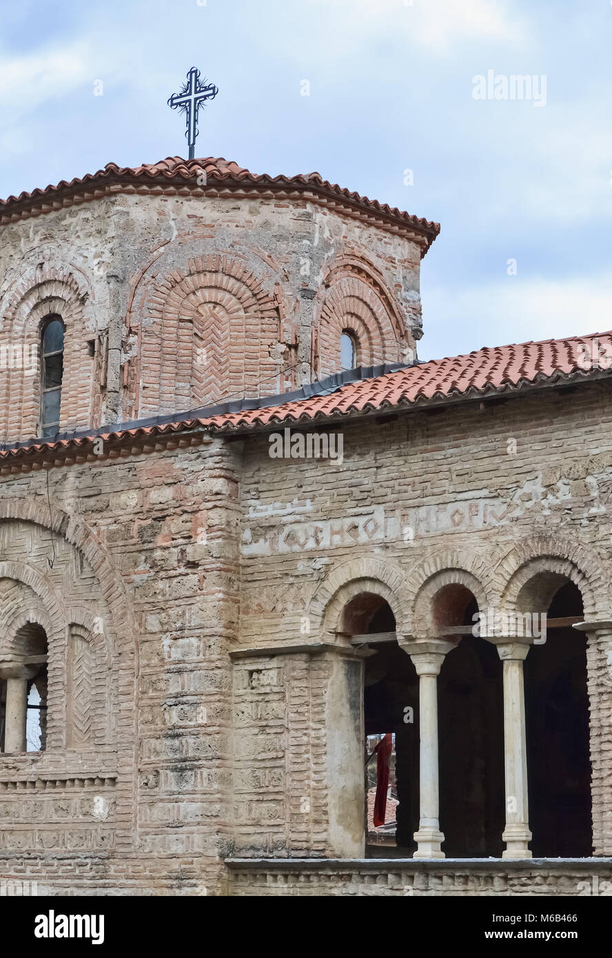 Alte Orthodoxe Kirche Hagia Sophia in Ohrid Stockfoto