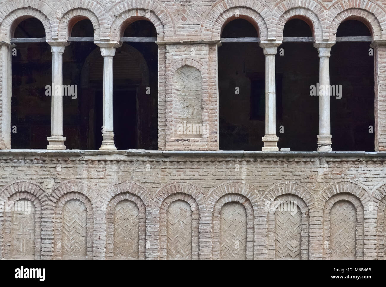Detail der sehr alte orthodoxe Kirche Hagia Sophia in Ohrid Stockfoto