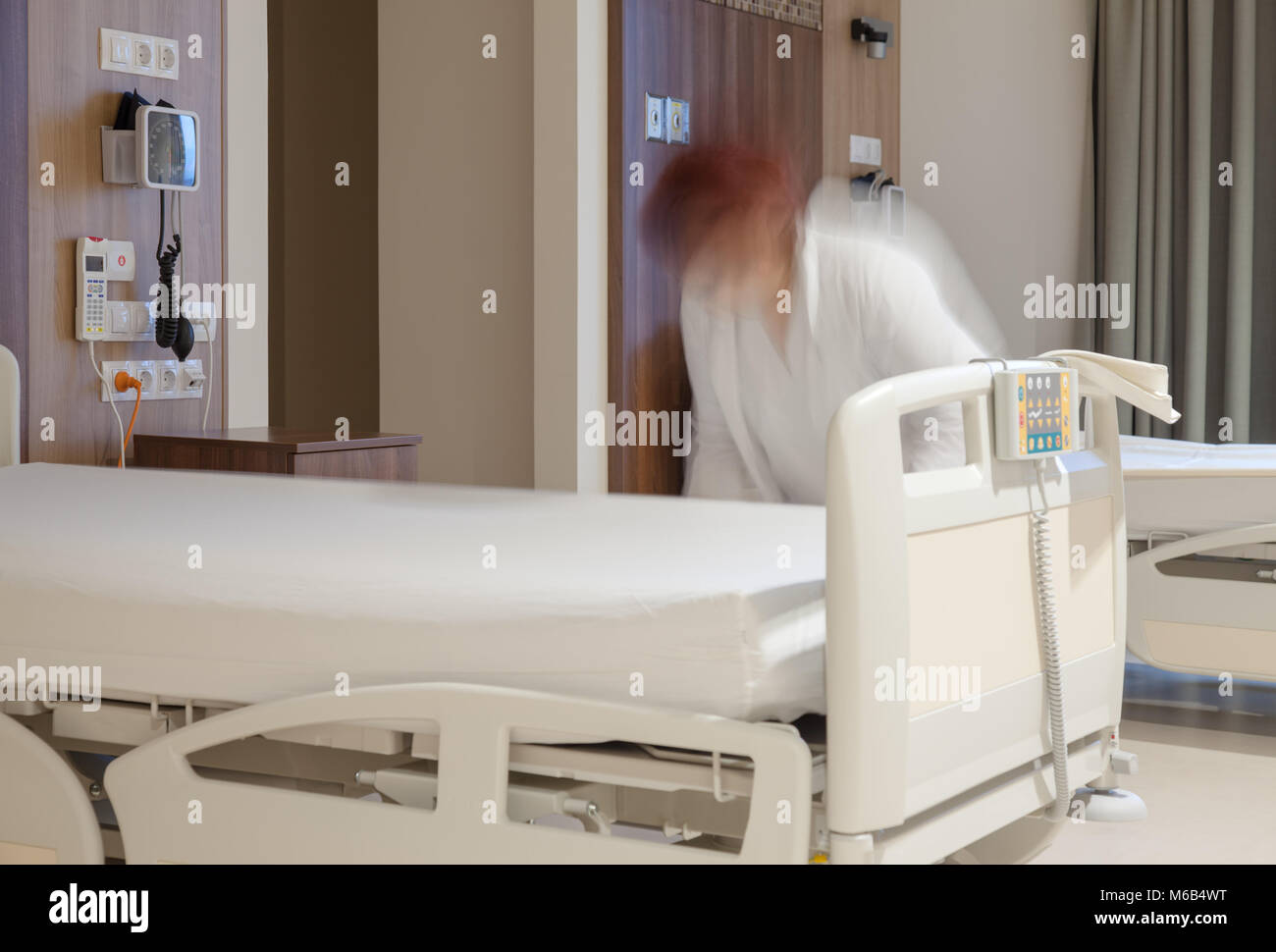 Krankenhaus Zimmer Bed Stockfoto