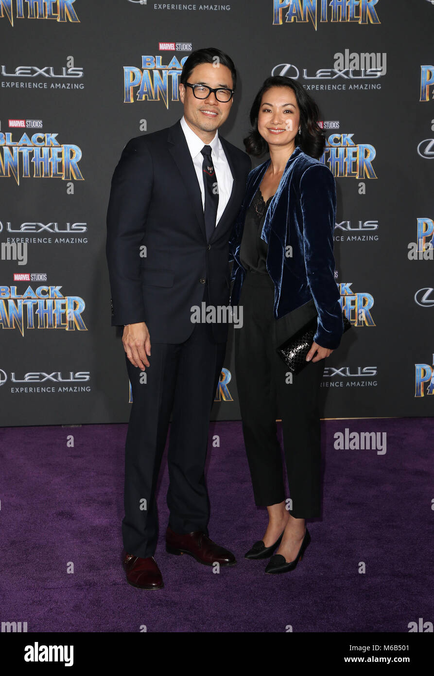 Weltpremiere von Marvel Studios Black Panther mit: Randall Park, Jae Suh Park, wo: Hollywood, California, United States Wenn: 30 Jan 2018 Credit: FayesVision/WENN.com Stockfoto