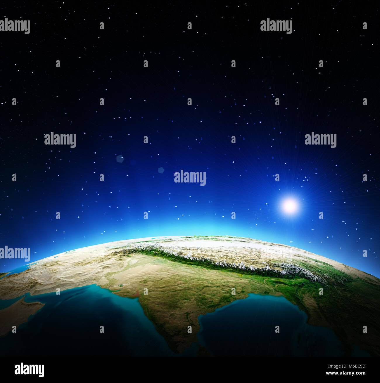 Planet Erde 3D Rendering planet Stockfoto