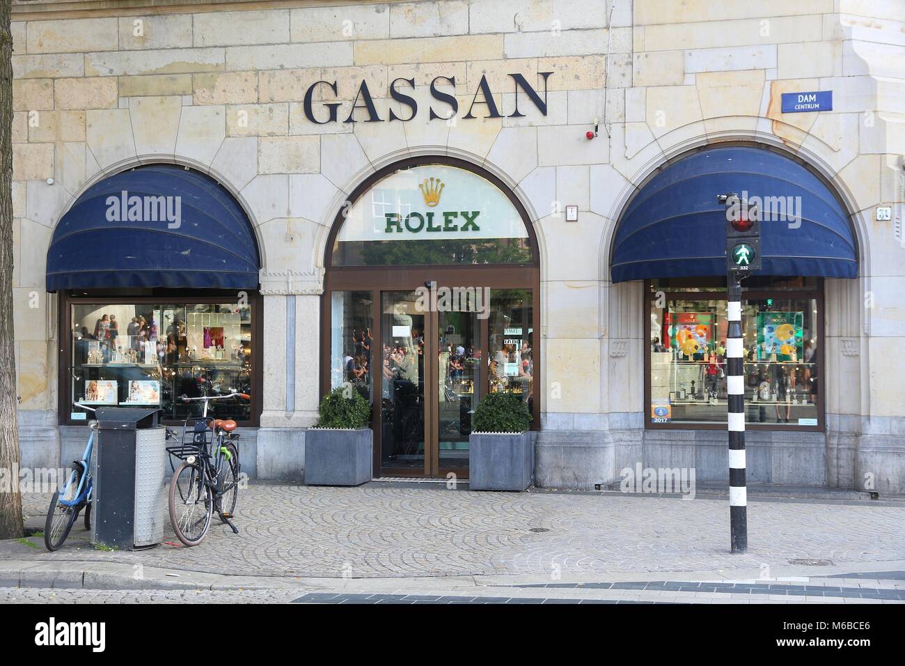 AMSTERDAM, NIEDERLANDE, 9. Juli 2017 Diamond Factory Shop von Gassan