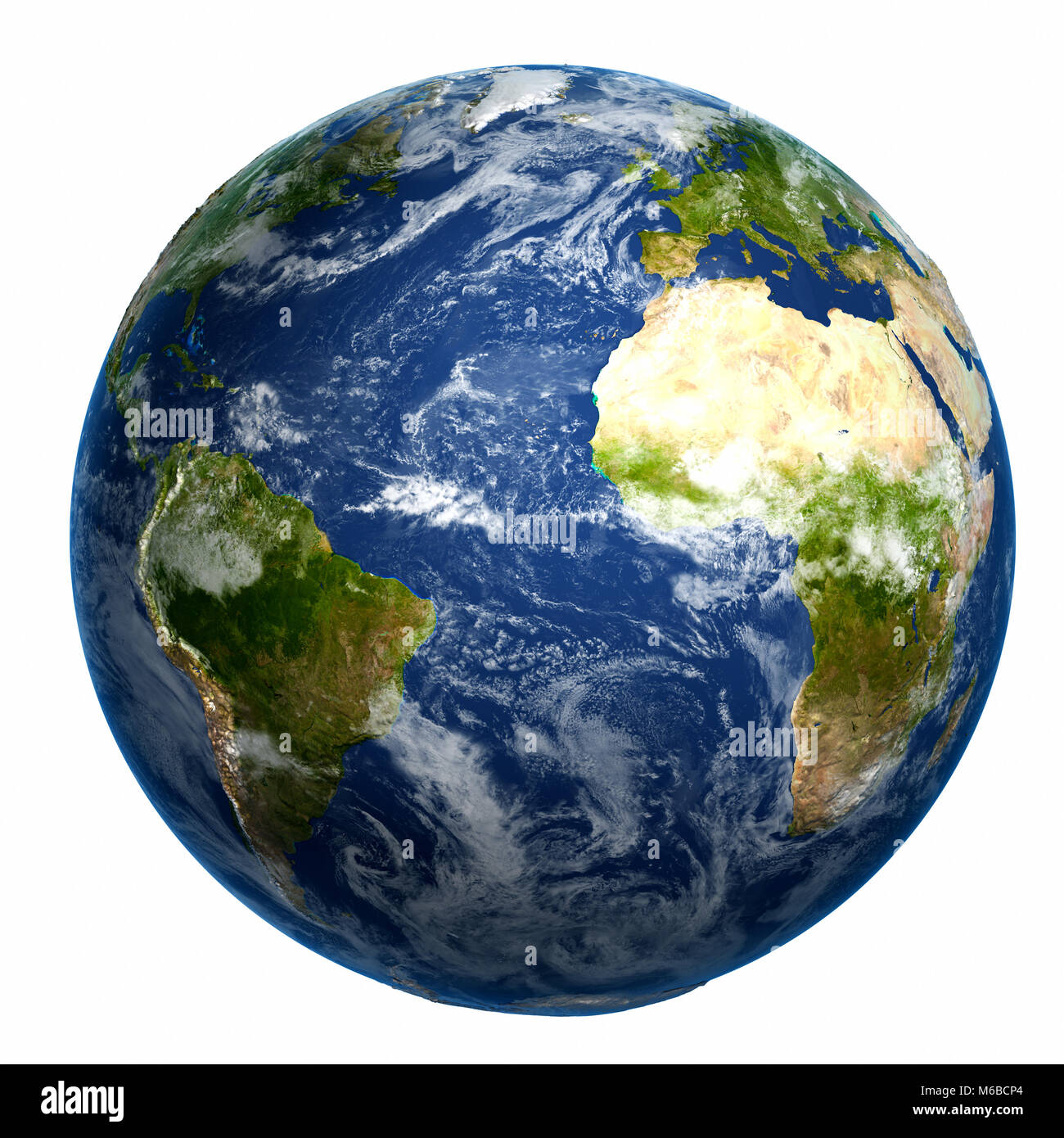 Earth Globus 3D Rendering planet Stockfoto