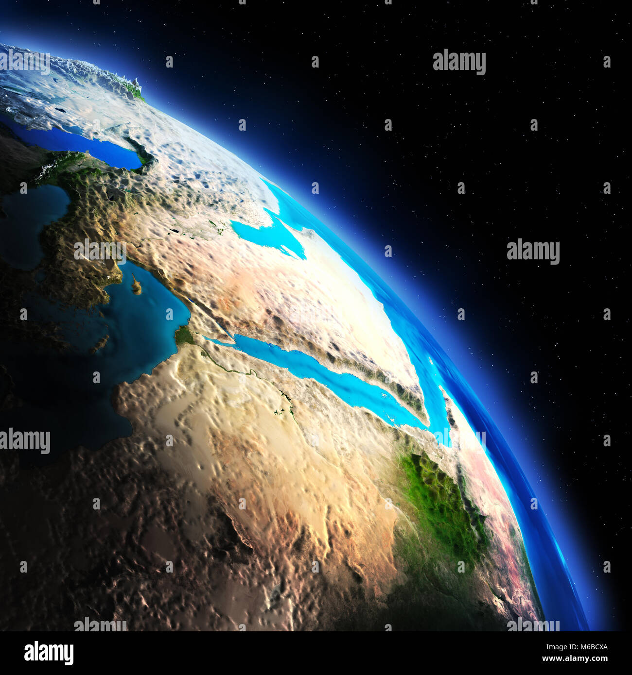 Erde Kontinent Hintergrund, 3D-Rendering Stockfoto