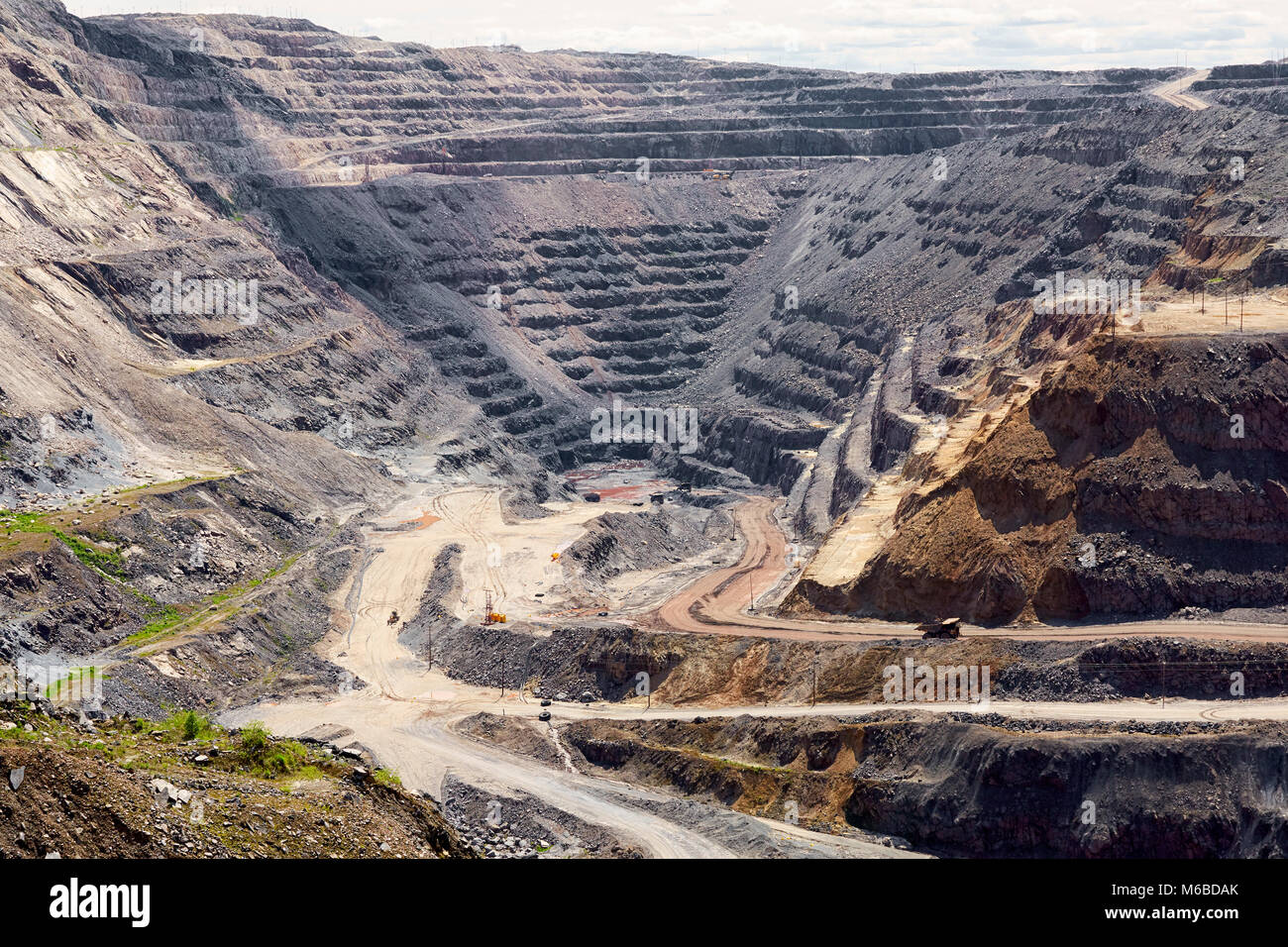 ArcelorMittal Mine, Mount Wright (Mount Wright), Fermont, Quebec, Kanada Stockfoto