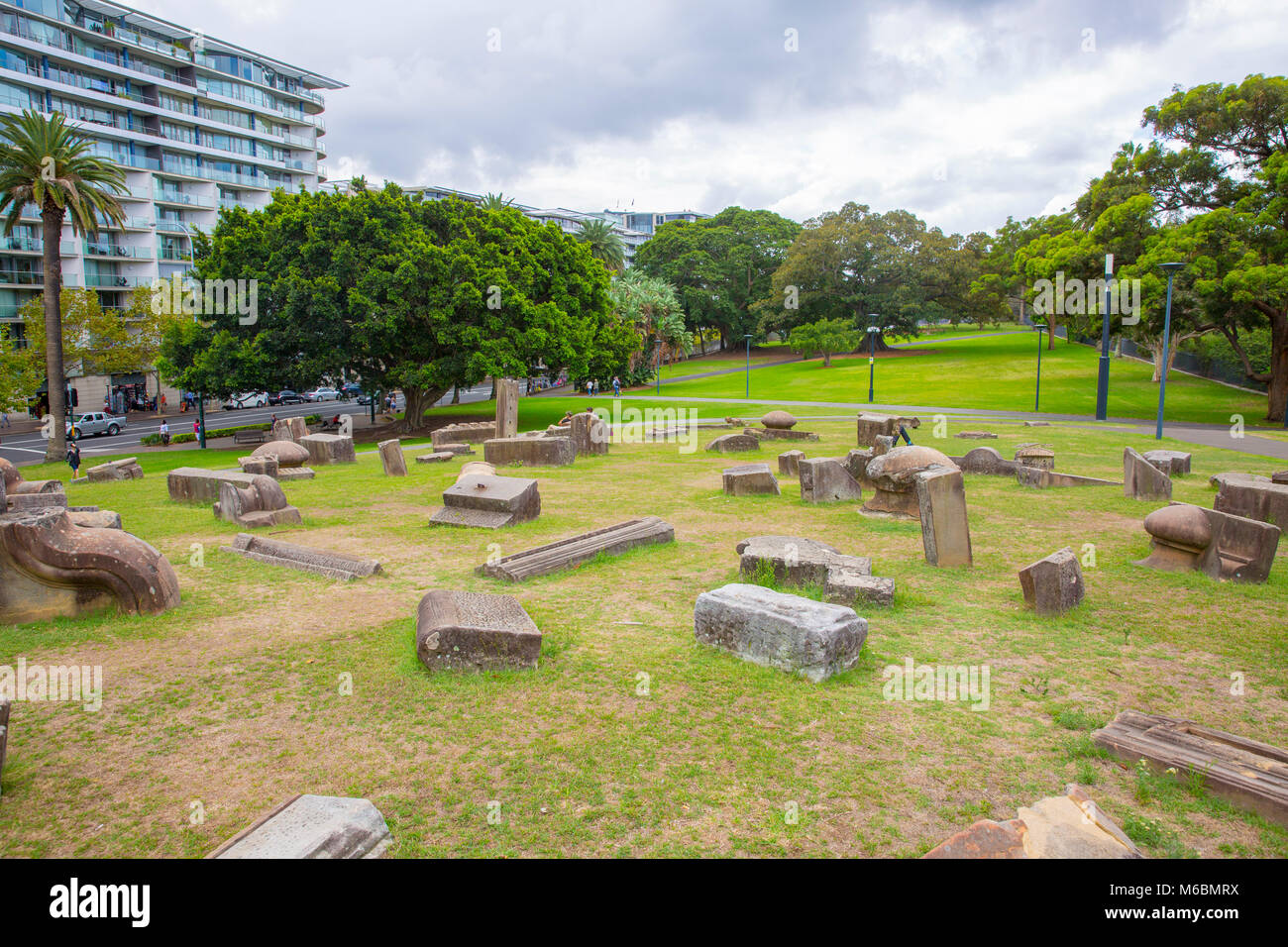 Speicher ist die Erstellung von kimio Tsuchiya in Royal Botanic Gardens Sydney City Centre, Australien Stockfoto