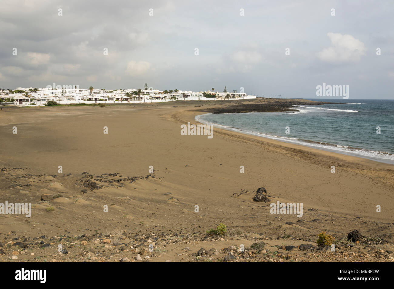 Strand Arrecife, Lanzarote, Kanarische Inseln, Spanien Stockfoto