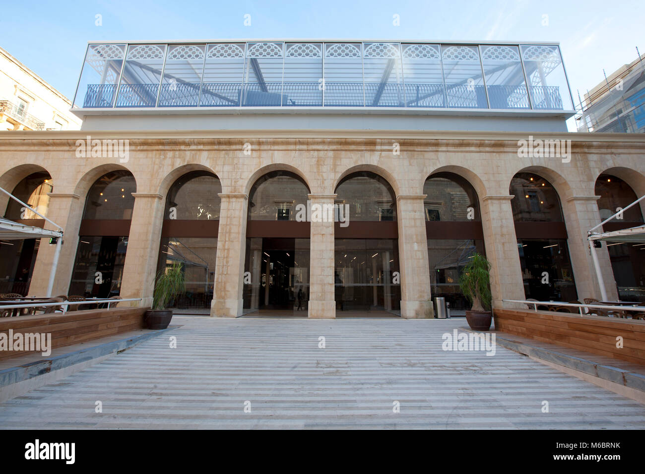 Is-Suq Tal-Belt Valletta, Malta Stockfoto