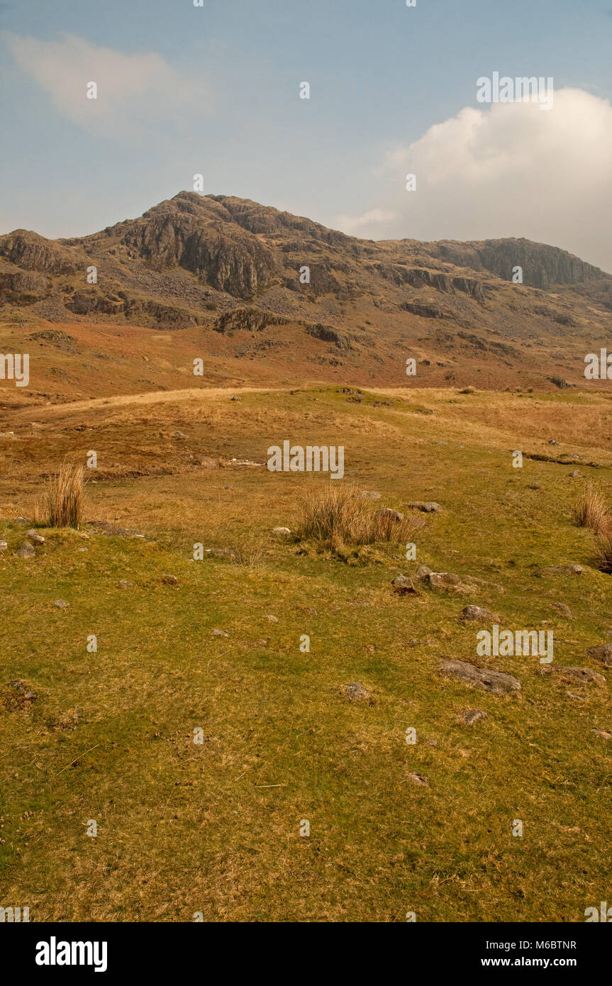 Hardknott Pass im Lake District Stockfoto