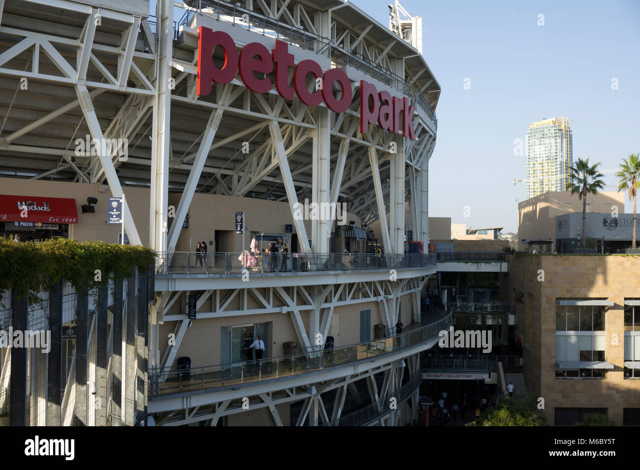 San Diego Padres im Petco Park Baseball Boden Stockfoto