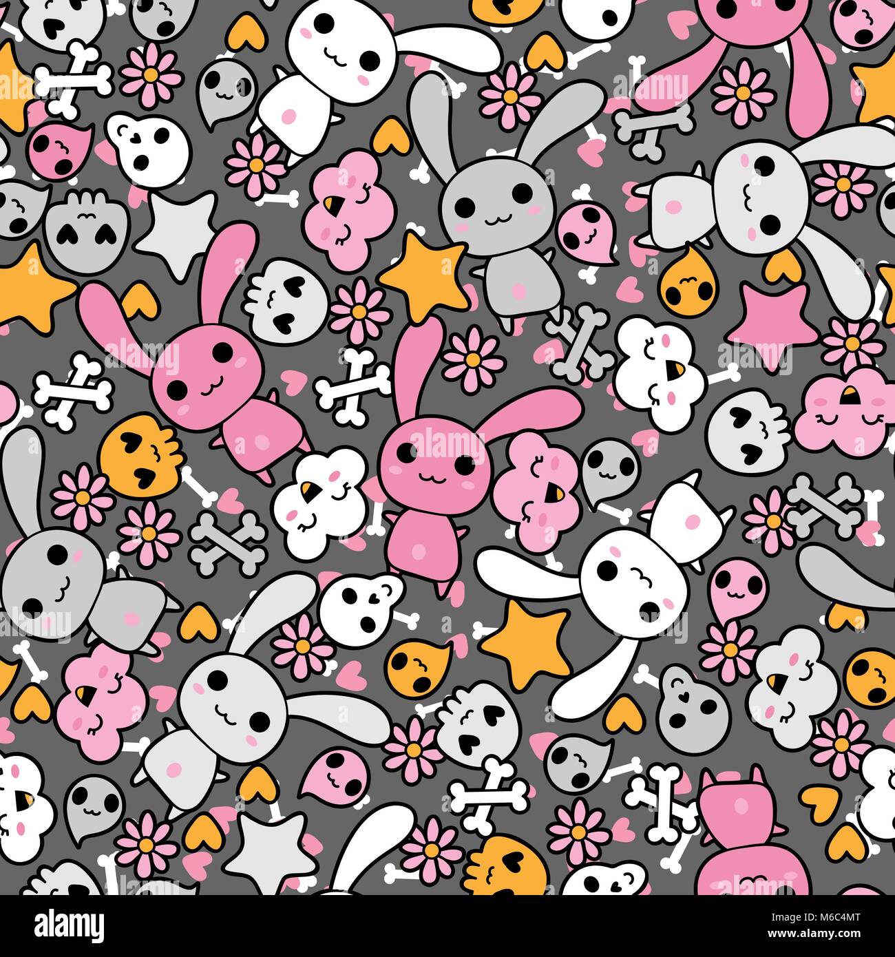 Cartoon kawaii girl illustration Stock-Vektorgrafiken kaufen - Alamy