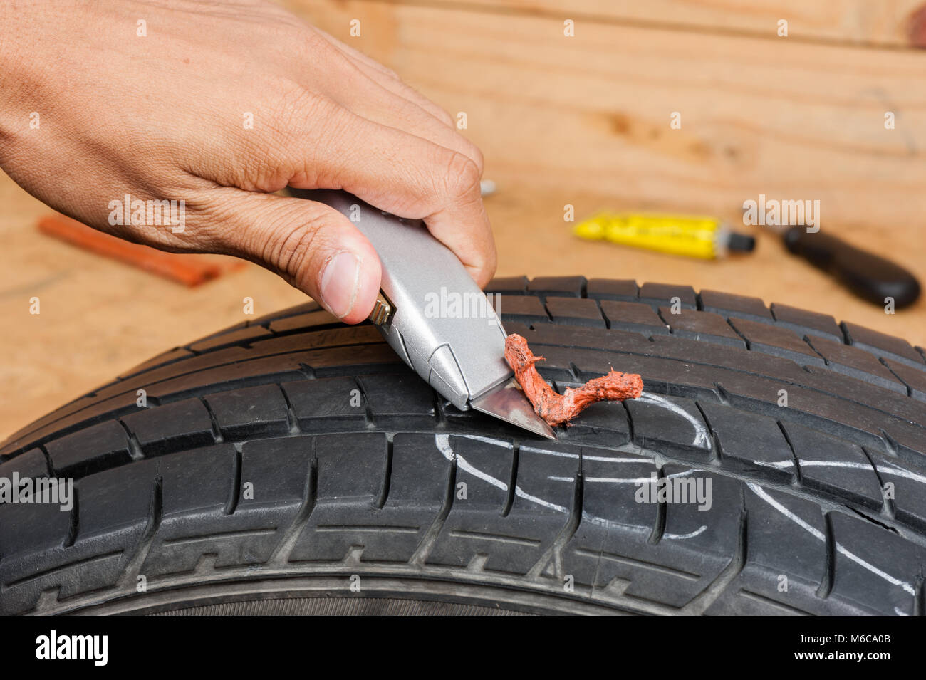 Flache Autoreifen Reparatursatz Stecker, Reifen Reparatur Set für