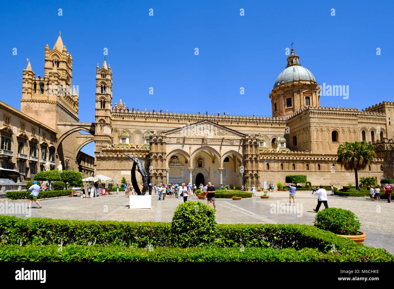Kathedrale von Palermo, Kathedrale Maria Santissima Assunta, Palermo, Sizilien, Italien Stockfoto