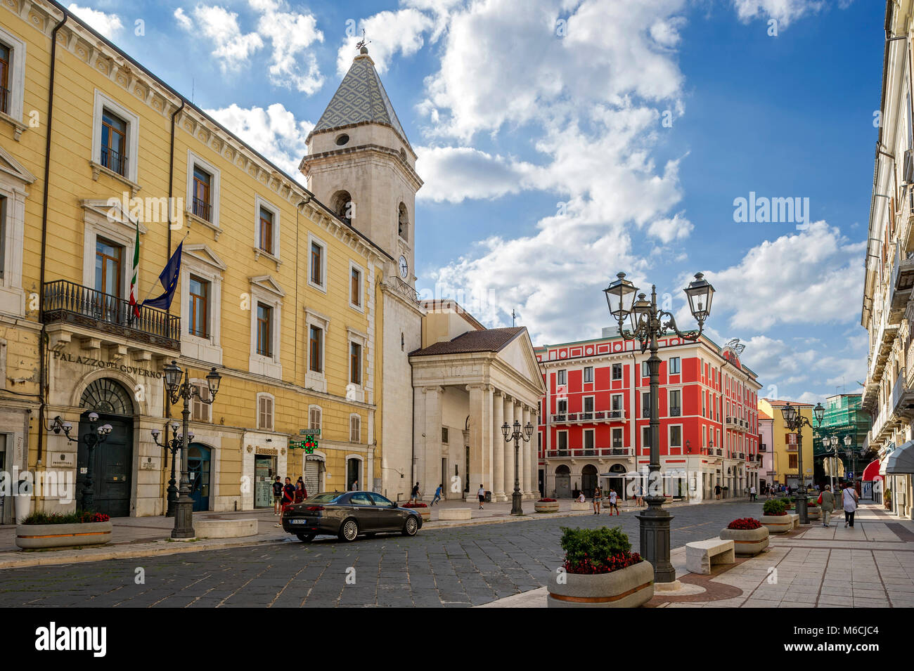 Klassizistischen Kathedrale der Heiligen Dreifaltigkeit, Kathedrale, Piazza della Santissima Trinità Gabriele Pepe, Campobasso, Molise, Italien Stockfoto