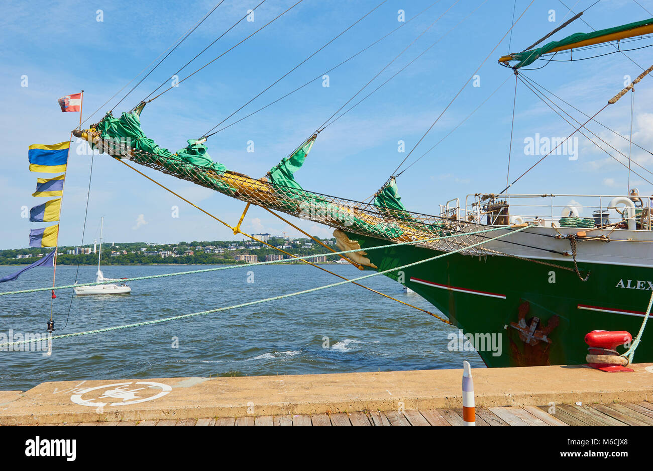 Alexander von Humboldt II eine deutsche Segelschiff, Tall Ships Regatta 2017, Quebec, der Provinz Quebec, Kanada. Stockfoto