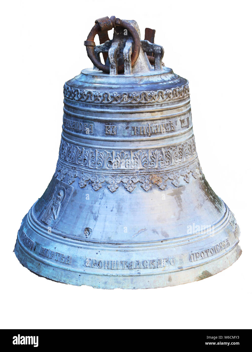 Große Glocke in der Nähe von Samtavro Verklärung der Orthodoxen Kirche in Georgien Stockfoto