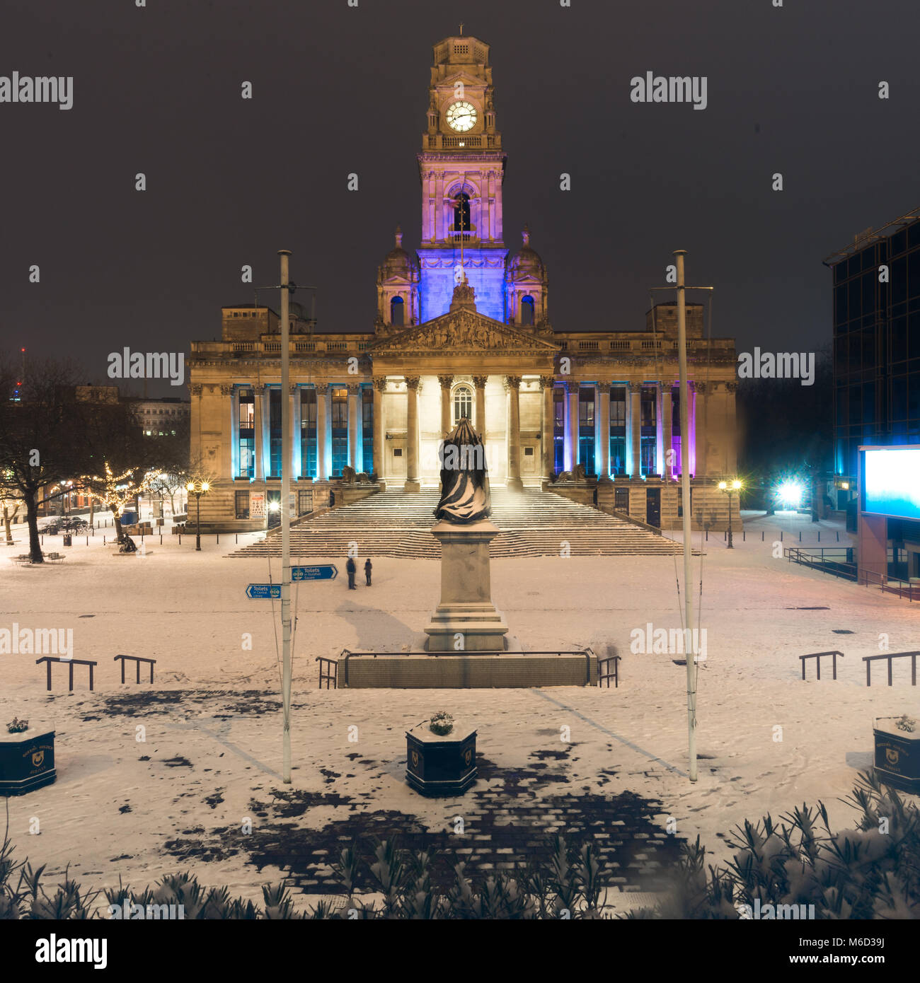 Portsmouth, Großbritannien. 1. März 2018. Tier aus dem Osten (Sturm Emma) Guildhall Hits. Tom Goss Credit: Thomas Goss/Alamy leben Nachrichten Stockfoto