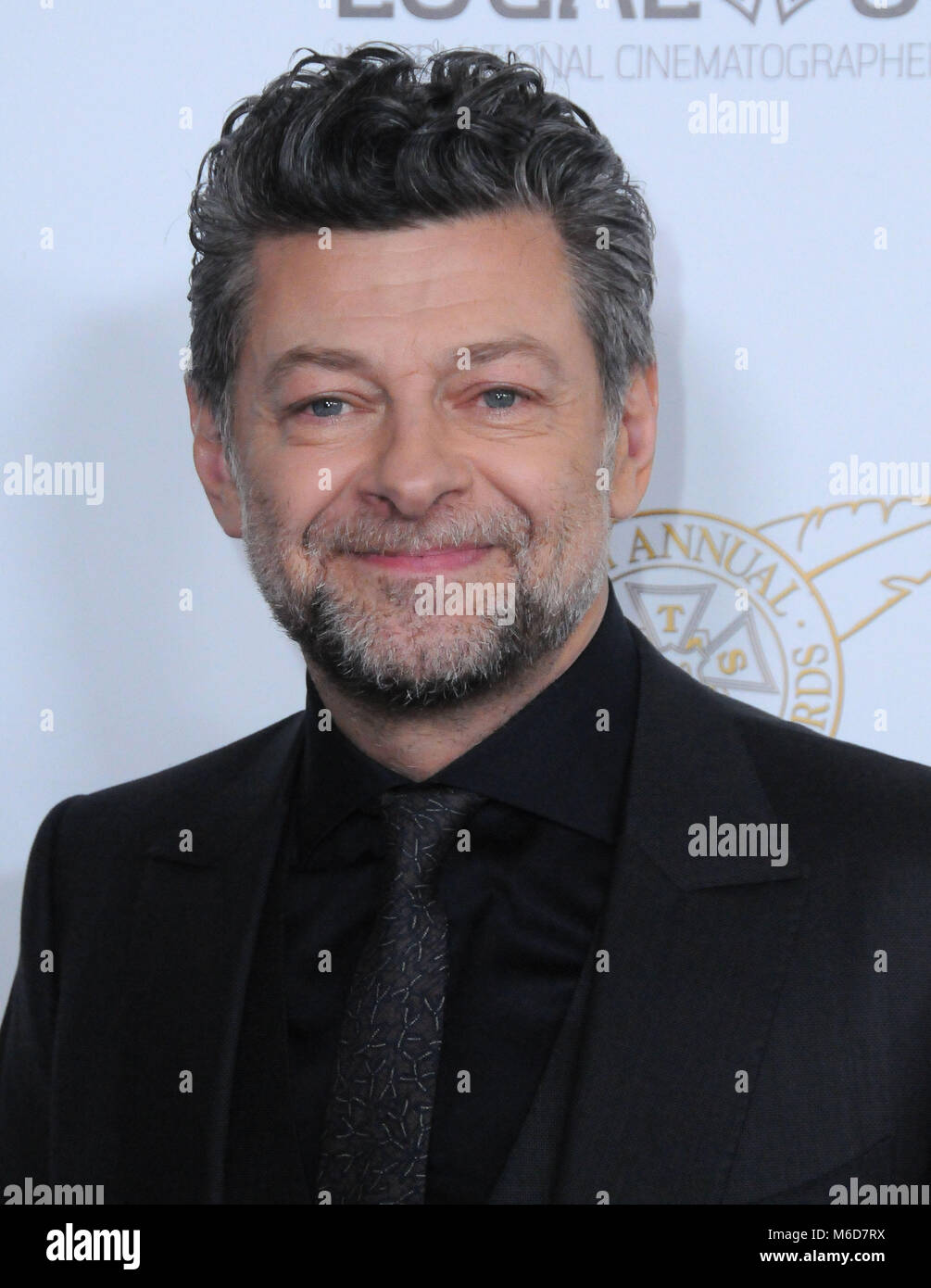 Beverly Hills, Kalifornien, USA. 2. März, 2018. Schauspieler Andy Serkis nimmt an der 55. jährlichen ICG Publizisten Auszeichnungen im Beverly Hilton Hotel am 2. März in Beverly Hills, Kalifornien 2018. Foto von Barry King/Alamy leben Nachrichten Stockfoto