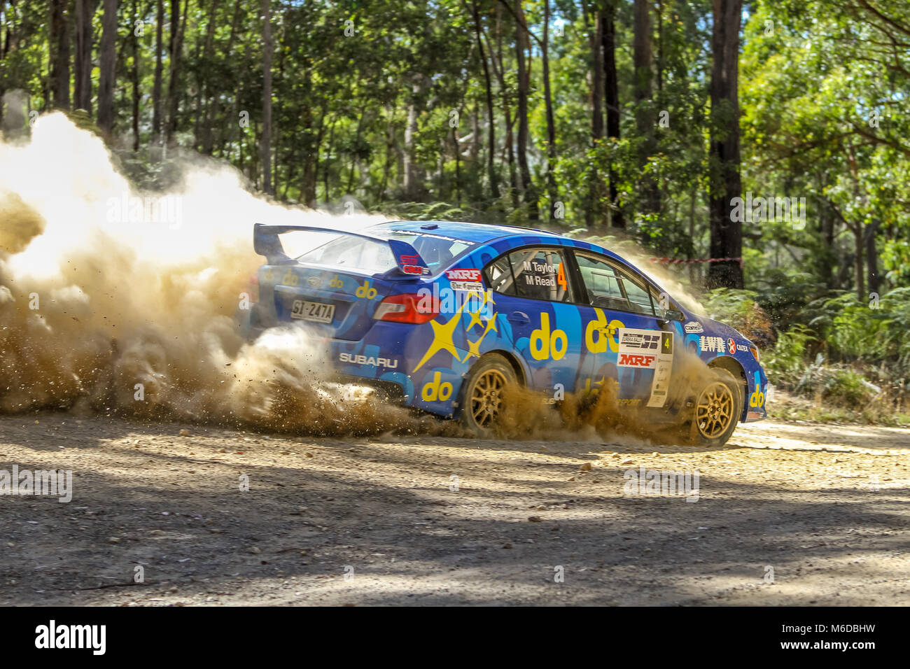 Ballarat, Victoria, Australien. 3. März, 2018. Eureka-Rallye - ringsum eine Nocken australische Meisterschaften von Wombat State Forrest in Ballarat Victoria Australischen - alle die Aktion vom ersten Tag an. Credit: Brett Keating/Alamy leben Nachrichten Stockfoto