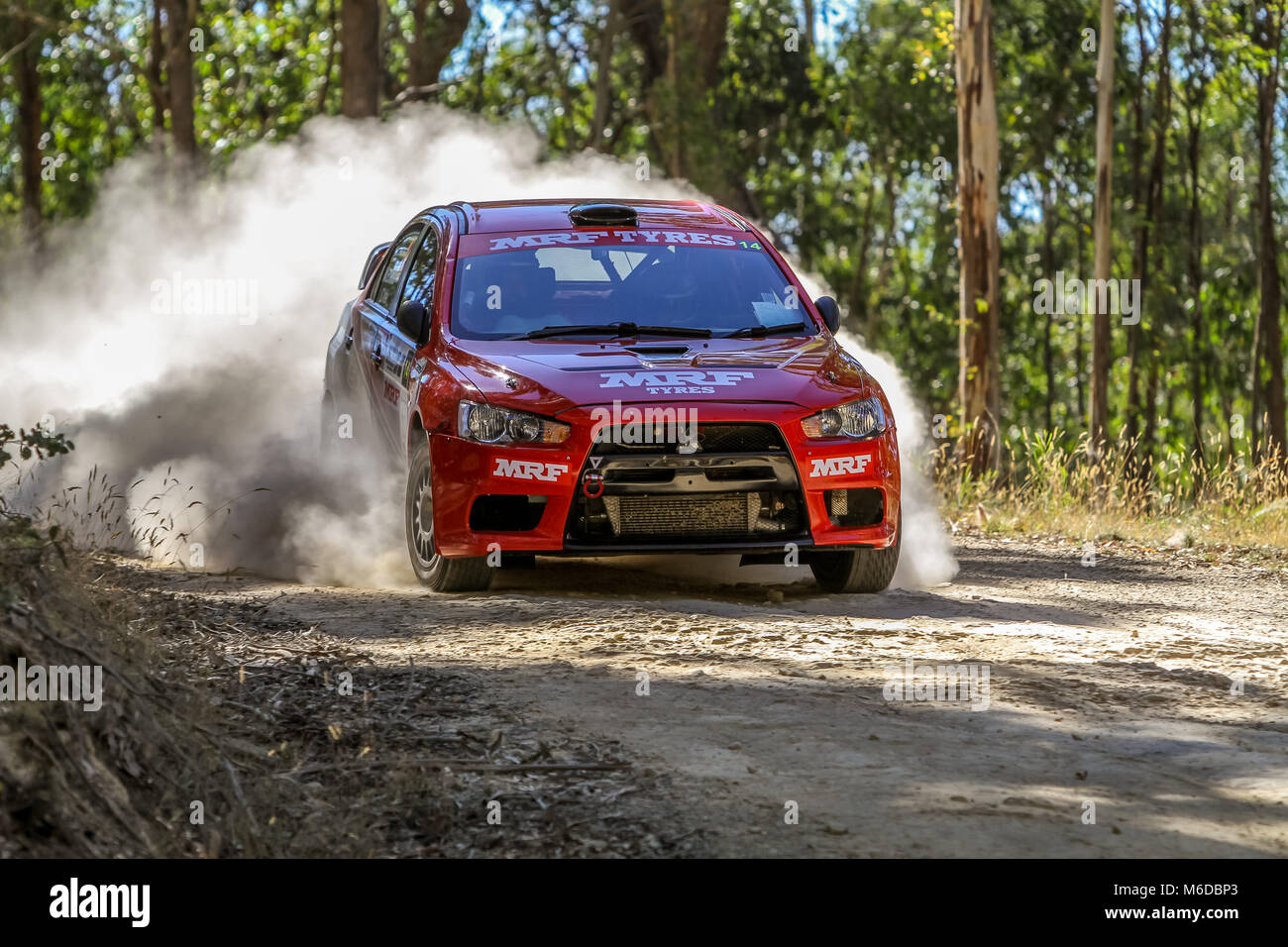 Ballarat, Victoria, Australien. 3. März, 2018. Eureka-Rallye - ringsum eine Nocken australische Meisterschaften von Wombat State Forrest in Ballarat Victoria Australischen - alle die Aktion vom ersten Tag an. Credit: Brett Keating/Alamy leben Nachrichten Stockfoto