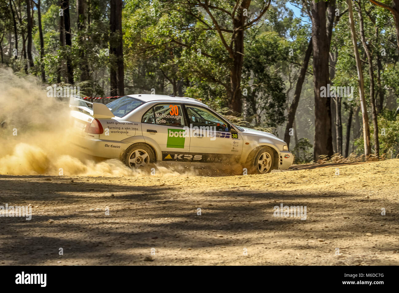 Ballarat, Victoria, Australien. 3. März, 2018. Eureka-Rallye - ringsum eine Nocken australische Meisterschaften von Wombat State Forrest in Ballarat Victoria Australischen - alle die Aktion vom ersten Tag an. Credit: Brett Keating/Alamy leben Nachrichten Stockfoto