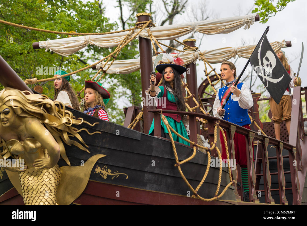 Melbourne, Australien - Der jährliche Moomba Parade am St Kilda Road Stockfoto