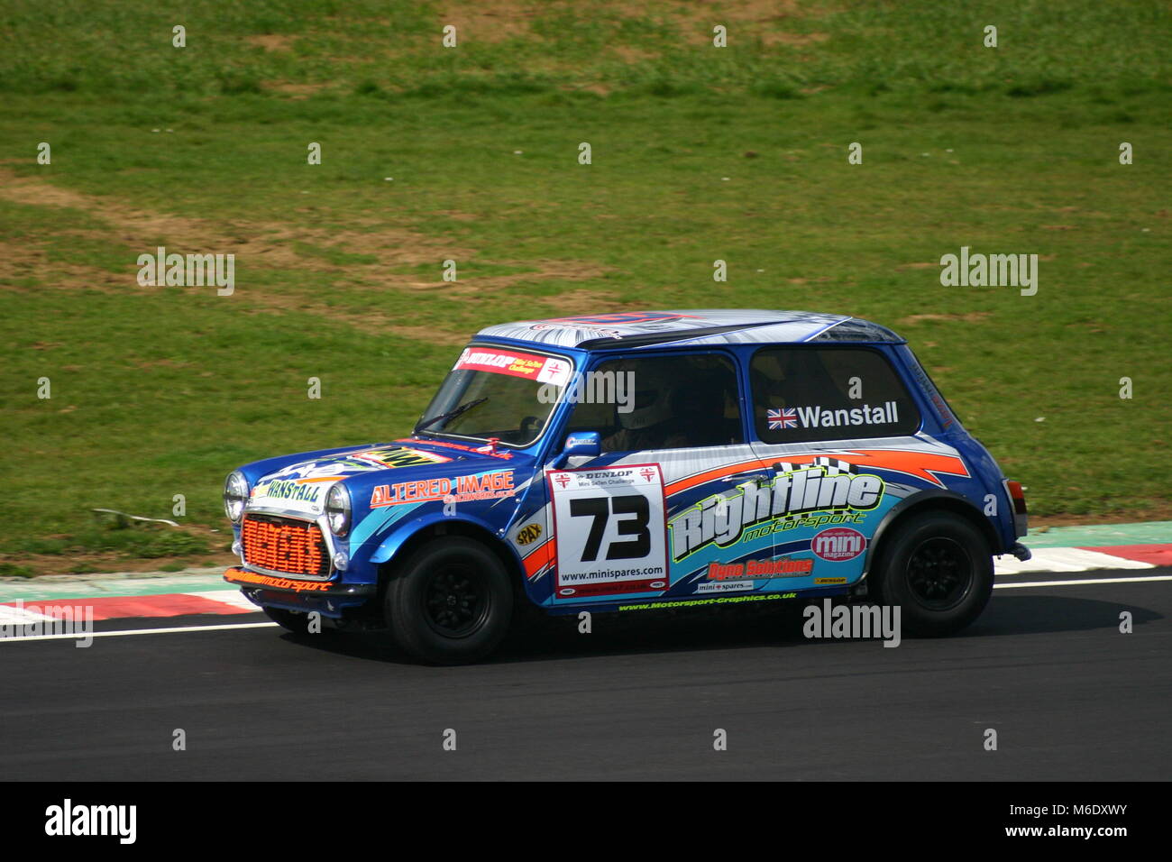 Mini 7 Racing in Castle Combe April 2015 Stockfoto