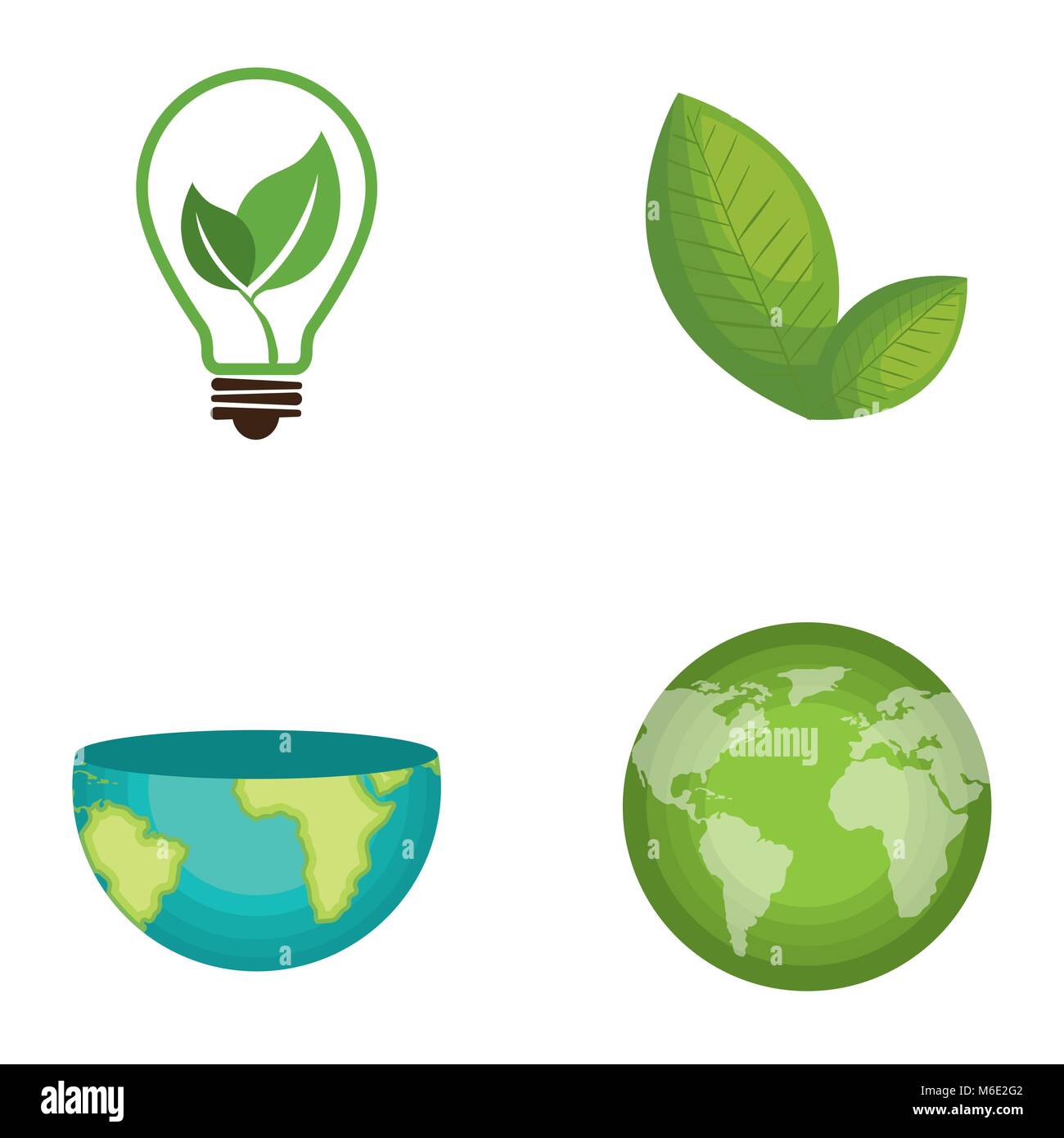 Umwelt Und Okologie Setzen Symbole Stock Vektorgrafik Alamy