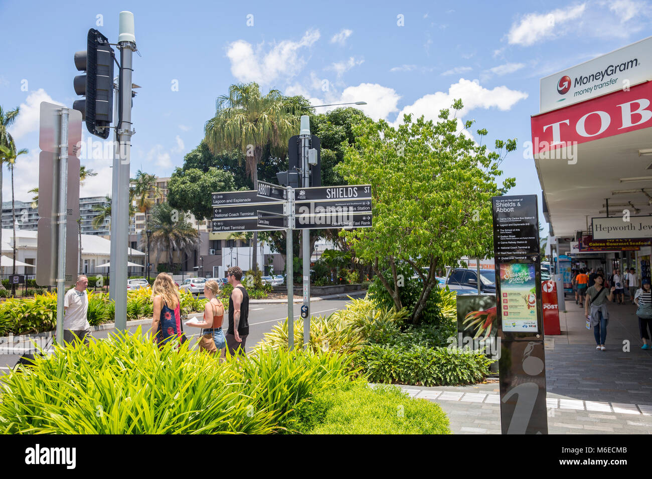 Stadtzentrum von Cairns in Far North Queensland, Australien Stockfoto