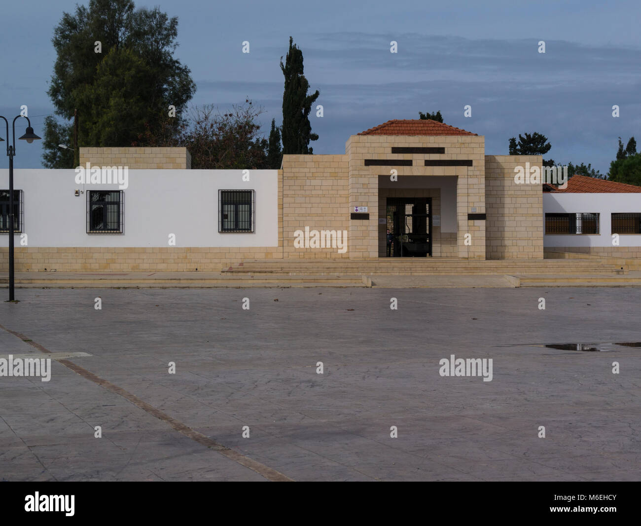 Eingang nach Kato Paphos Archäologischer Park mit Ausgrabungen der Griechischen und Römischen Städte in Nea Pafos Bereich der Küstenstadt Paphos Zypern Süd Stockfoto