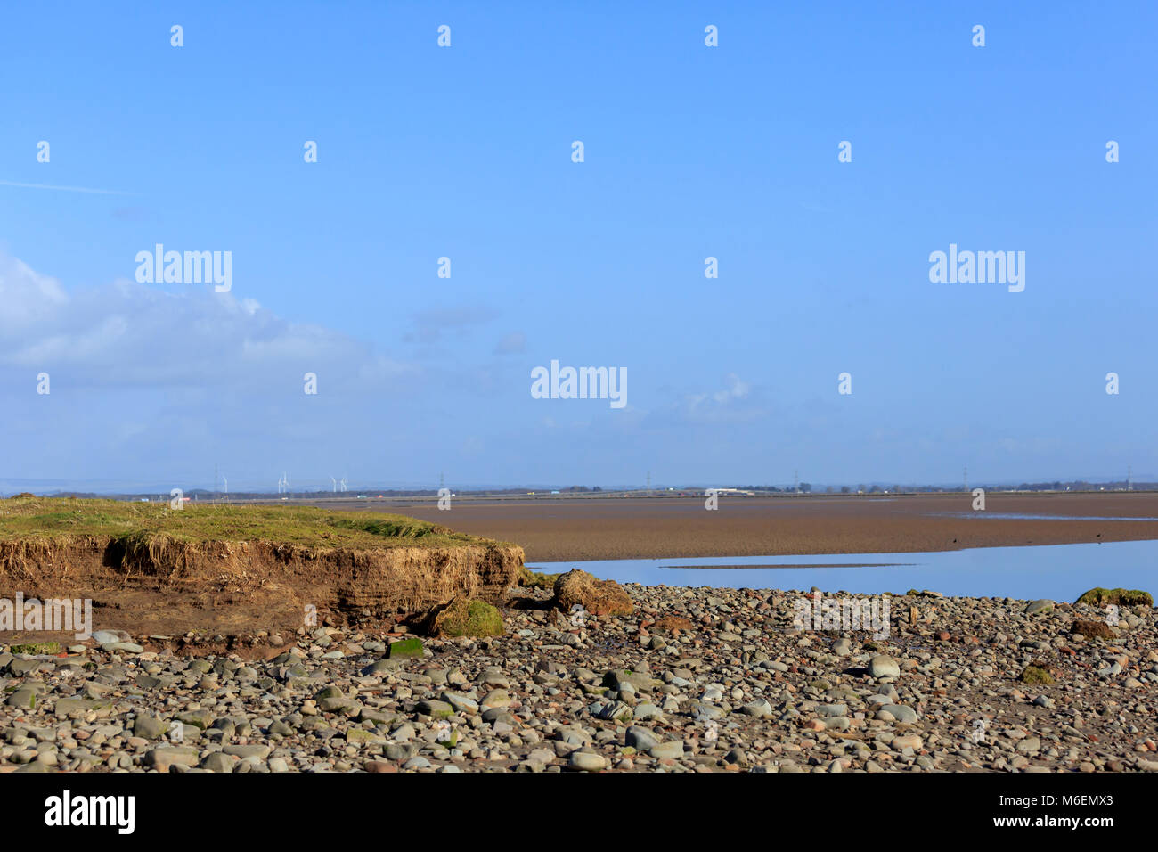 Blick auf den Solway Mündung Küste Schottland Stockfoto