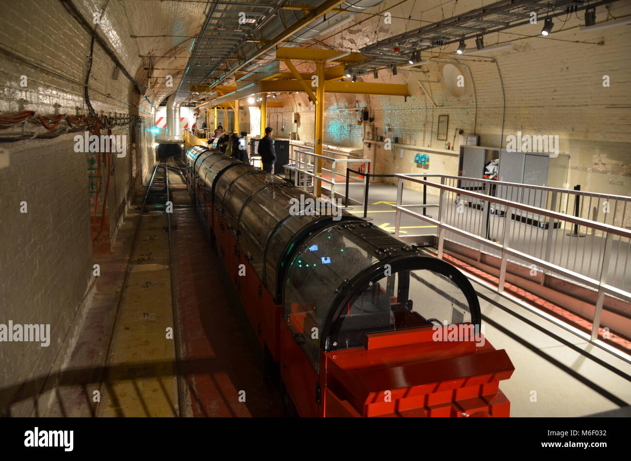 Den Zug am Postmuseum Mount Pleasant North London England Großbritannien Stockfoto