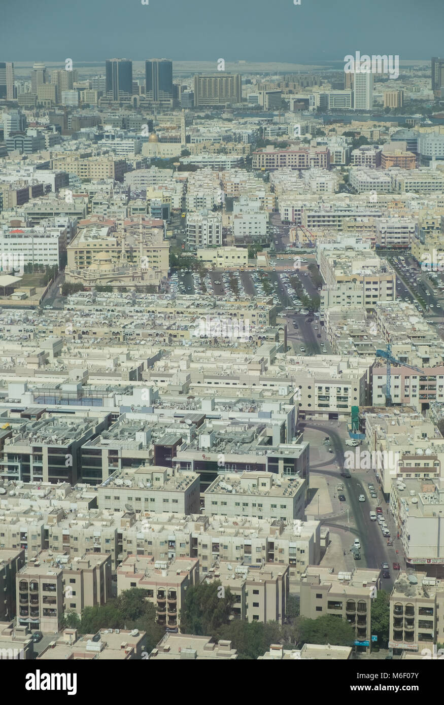 Dubai landmark Der Rahmen, unten in der Altstadt von Dubai suchen, Stockfoto