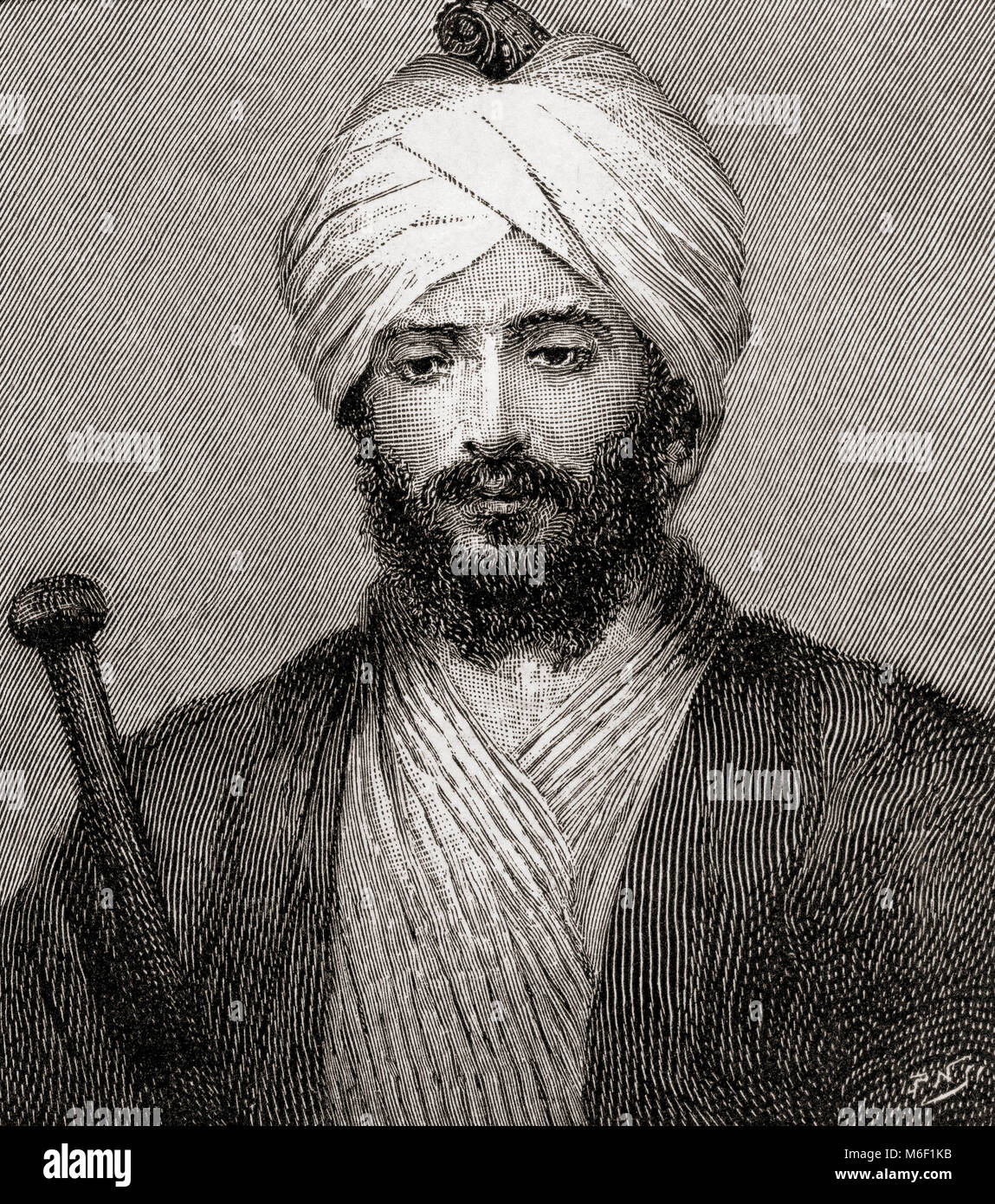 Gottlieb Wilhelm Leitner oder Gottlieb Wilhelm Leitner, 1840 - 1899. Britische Orientalist. Von The Strand Magazine, veröffentlicht Januar bis Juni 1894. Stockfoto