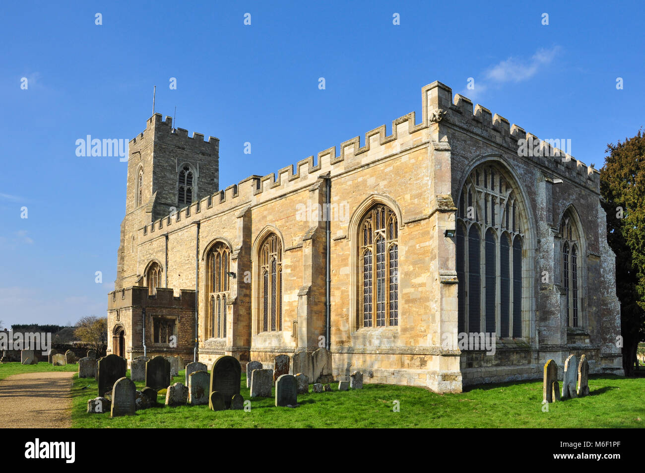 Kirche des Hl. Laurentius, Chaplin, Bedfordshire, England, Großbritannien Stockfoto