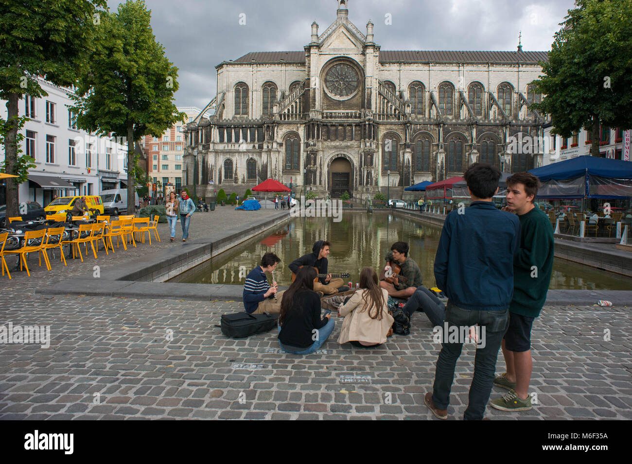 Bruxelles. Fisch Restaurant, Sainte Catherine. Belgien. Stockfoto