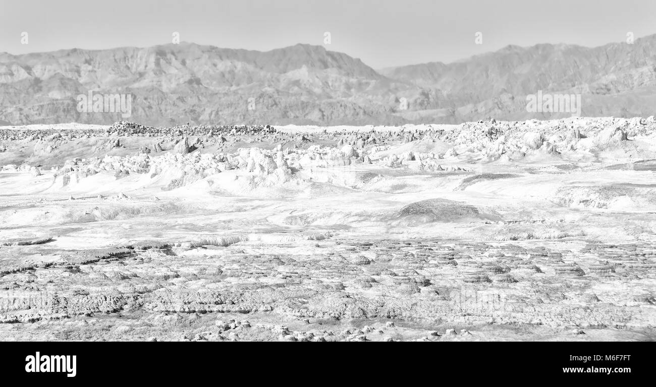 In der danakil Äthiopien Afrika die vulkanische Depression von dallol Stockfoto