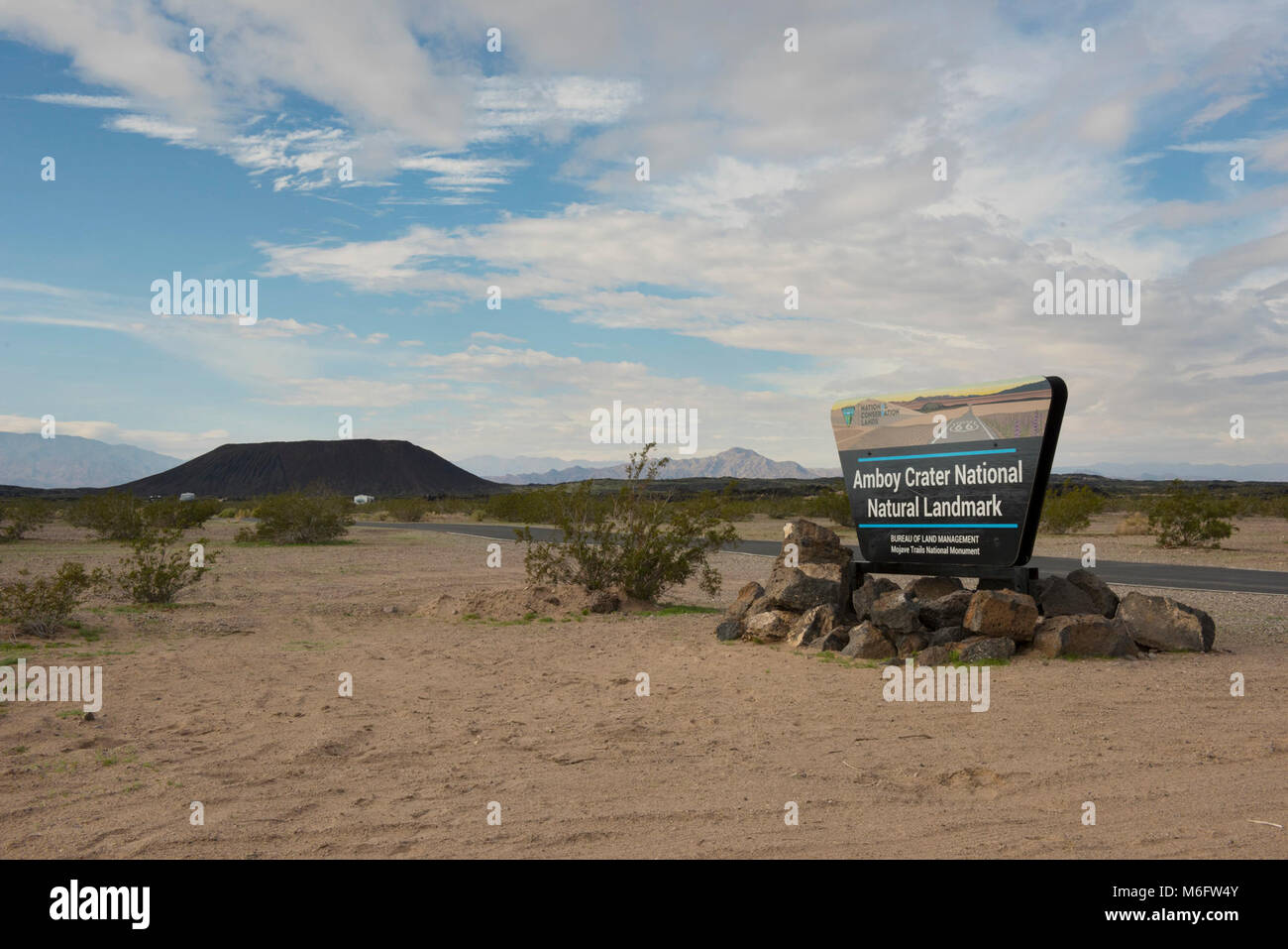 Amboy Krater am Mojave Trails National Monument. Stockfoto