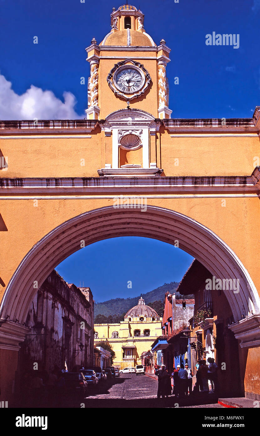 Arch von Catalina Märtyrer, Antigua, Guatemala Stockfoto