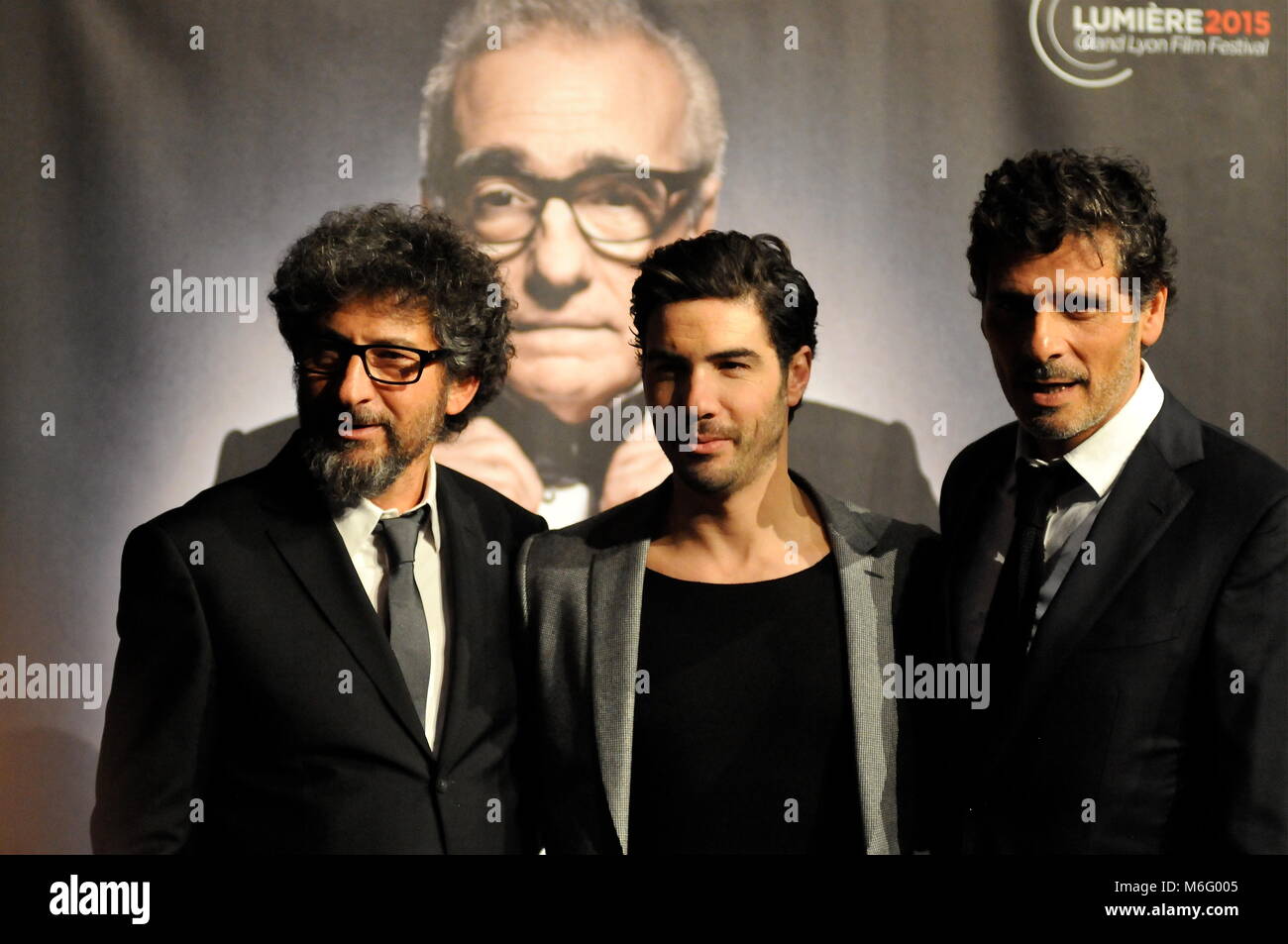 Berühmtheiten besuchen öffnung Nacht des Lumiere Film Festival, Lyon, Frankreich Stockfoto