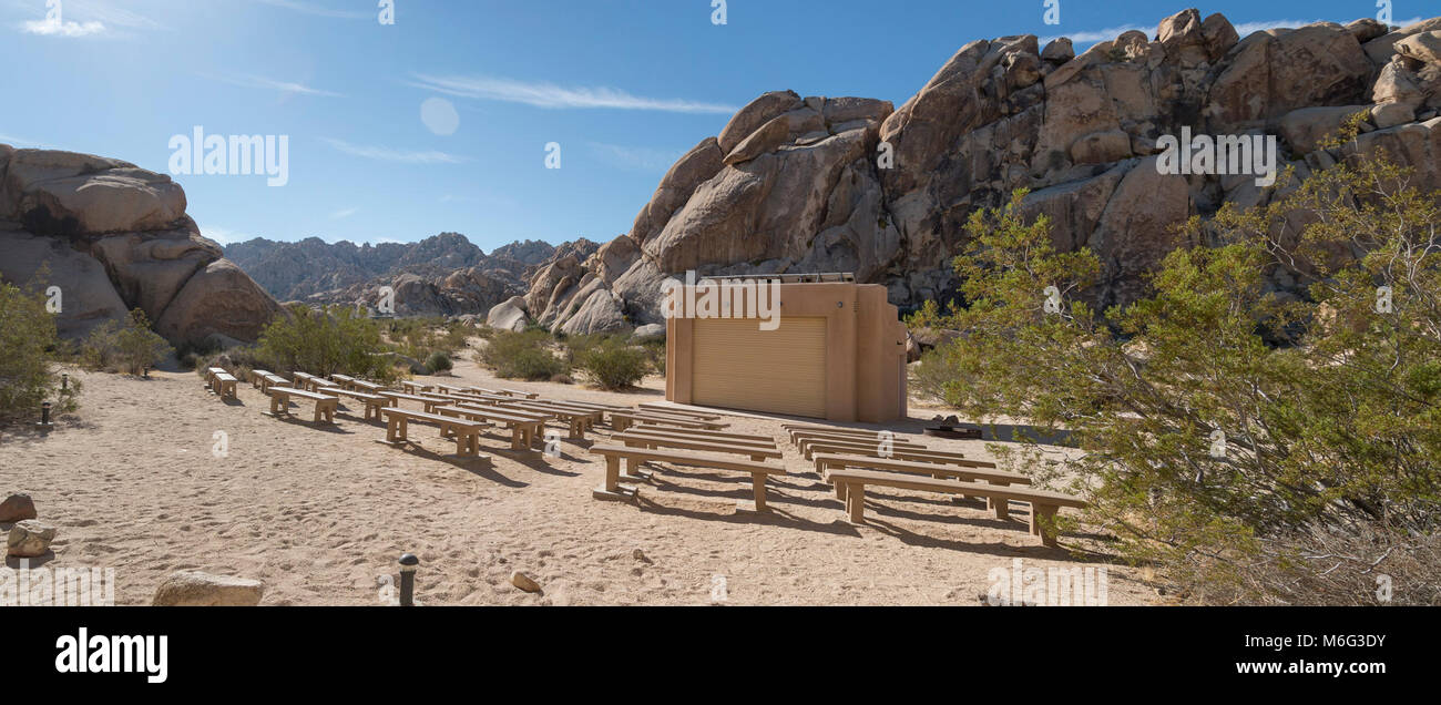 Indian Cove Amphitheater. Stockfoto