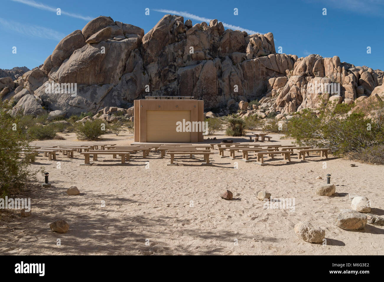 Indian Cove Amphitheater. Stockfoto