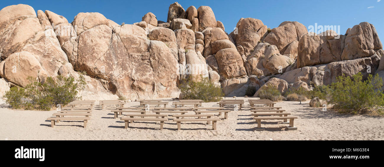 Indian Cove Amphitheater. Stockfoto