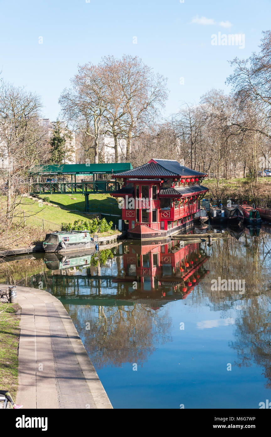 Die Feng Shang Prinzessin floating Chinesisches Restaurant, London, England, Großbritannien Stockfoto